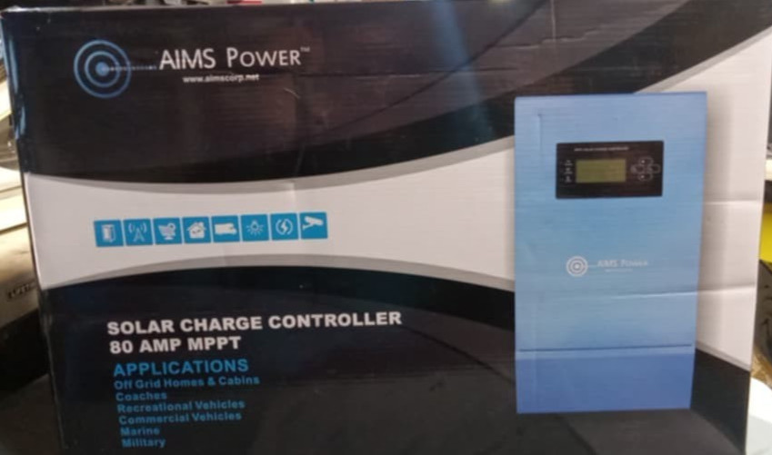 AIMS SCC80AMPPT 80 AMP Solar Charge Controller 12 / 24 / 36 / 48 VDC MPPT