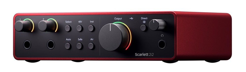 Focusrite Scarlett 2i2 Studio 4th Gen Recording Interface+Headphones+Mic+Cable