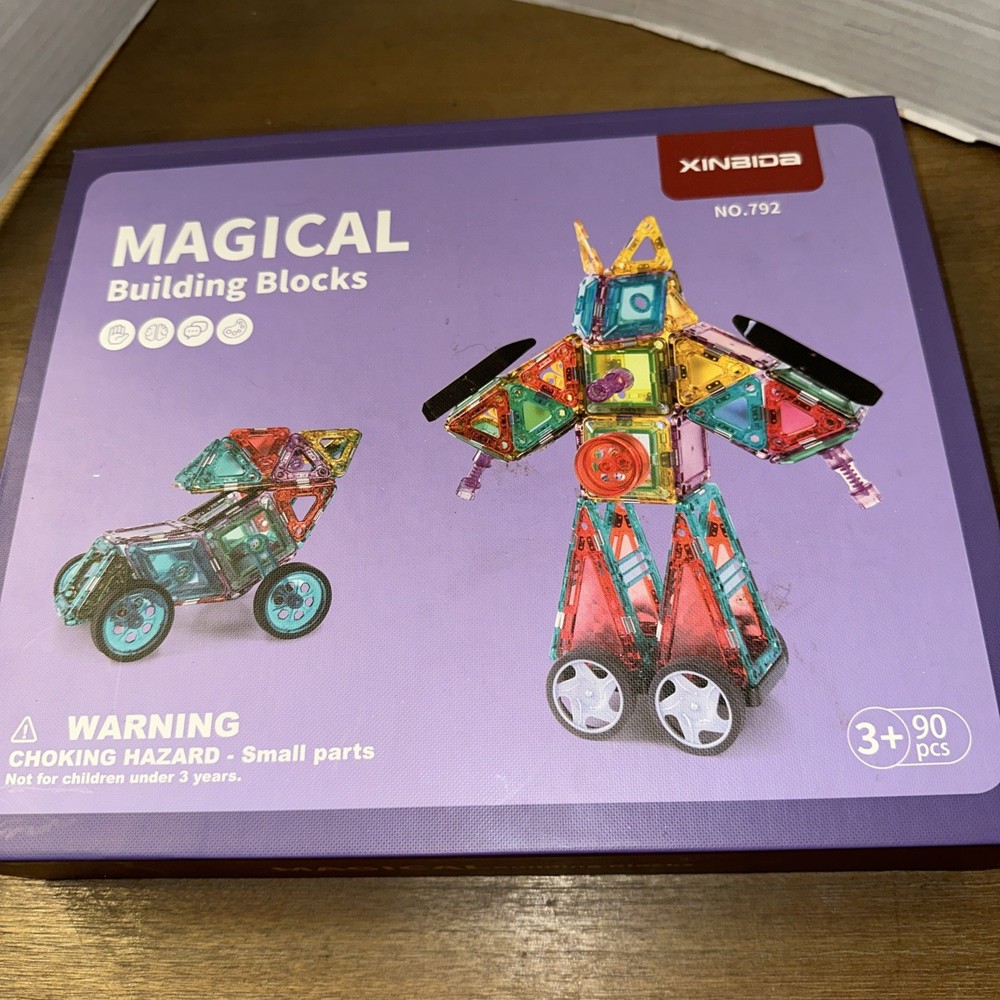 Magnetic Constructor Xinbida Magical Building Blocks  #792 Plastic
