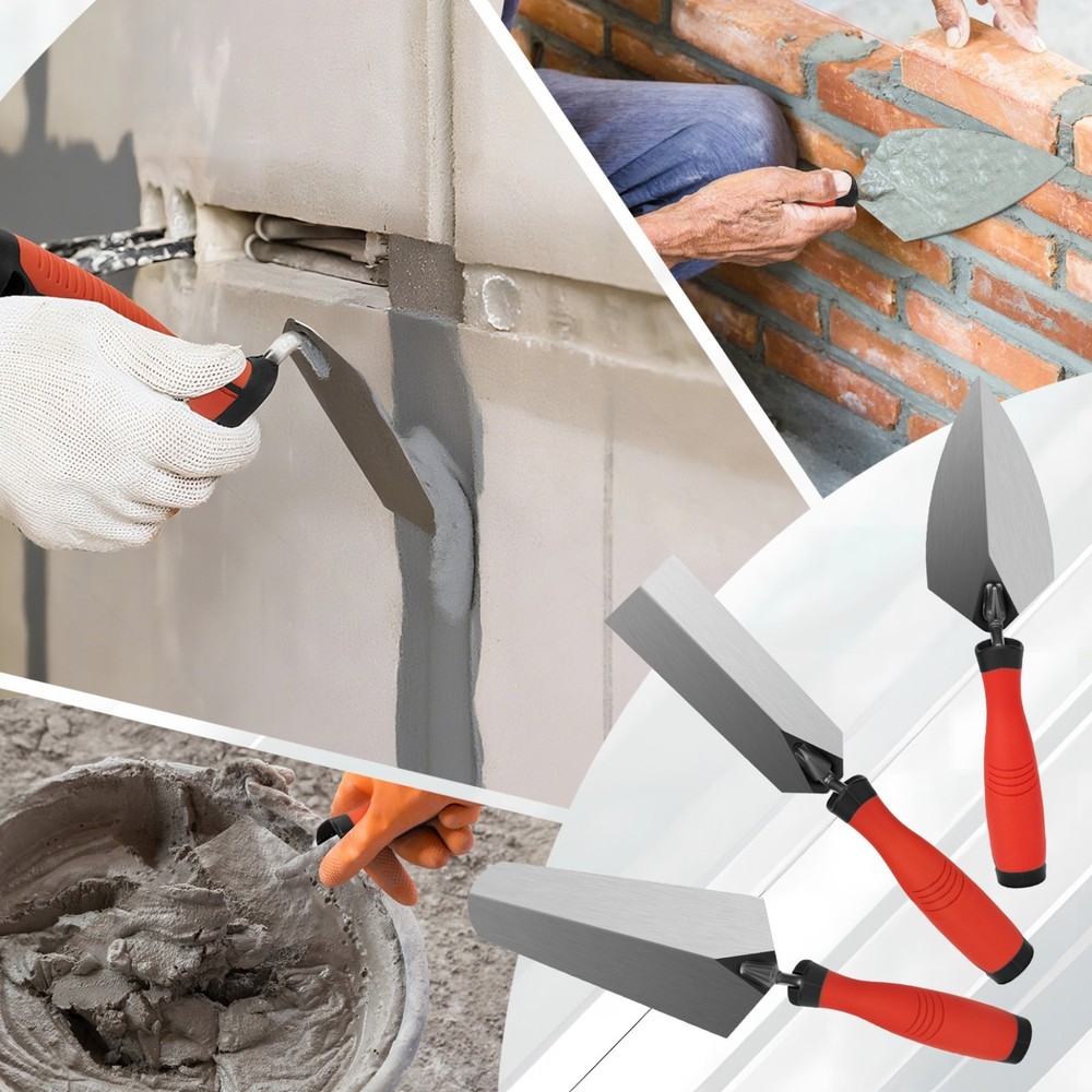 SHALL 3-Piece Masonry Tools Set,for Concrete, Cement,Plaster,Tile.