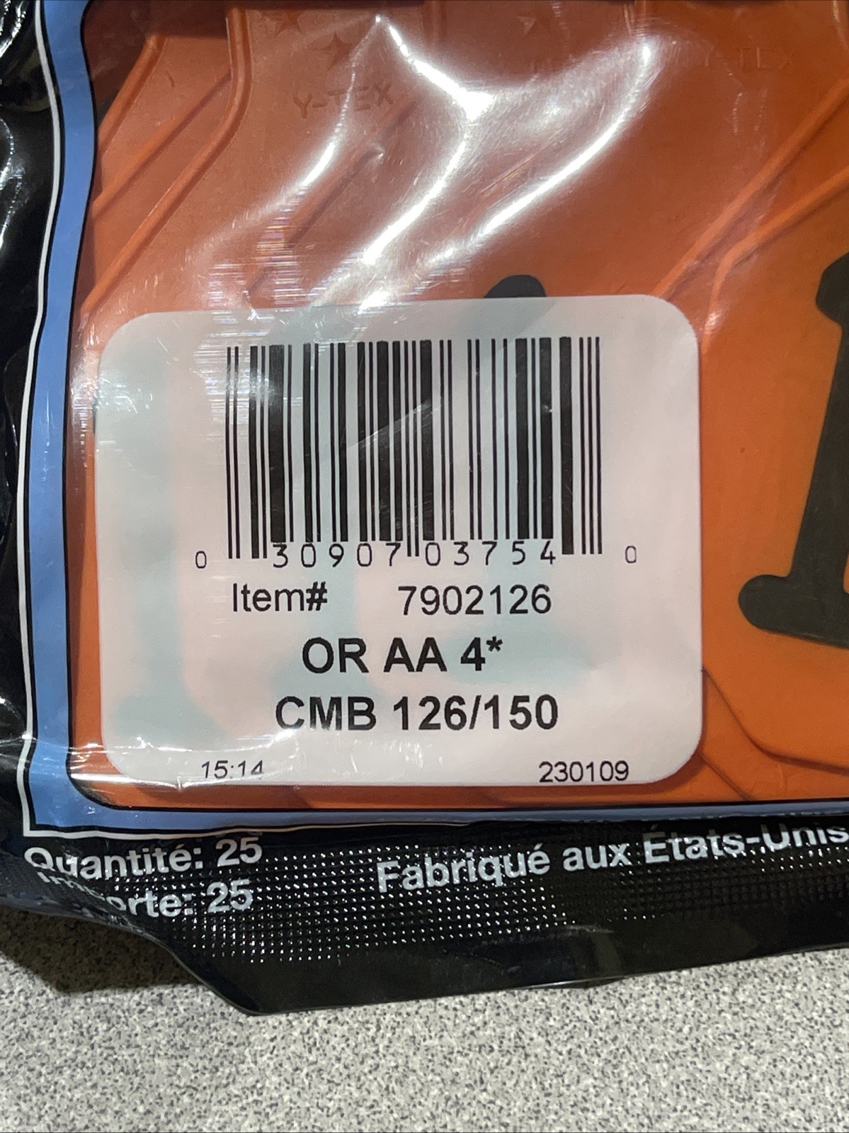 Y-Tex 4 Star Large Cattle Tags 25 Pack, 2 Piece Ear Tag System, Orange, 126-150