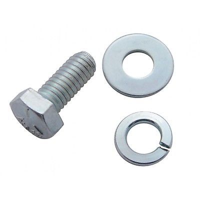 Universal Chrome Notched Front Hub Cap w/ 3 Bar Straight Spinner - 7/16" Lip