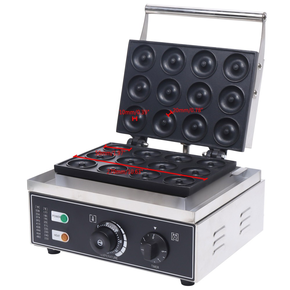 Commercial Donut Machine Doughnut Baker Mini Donut Maker Machine Non-stick 5cm