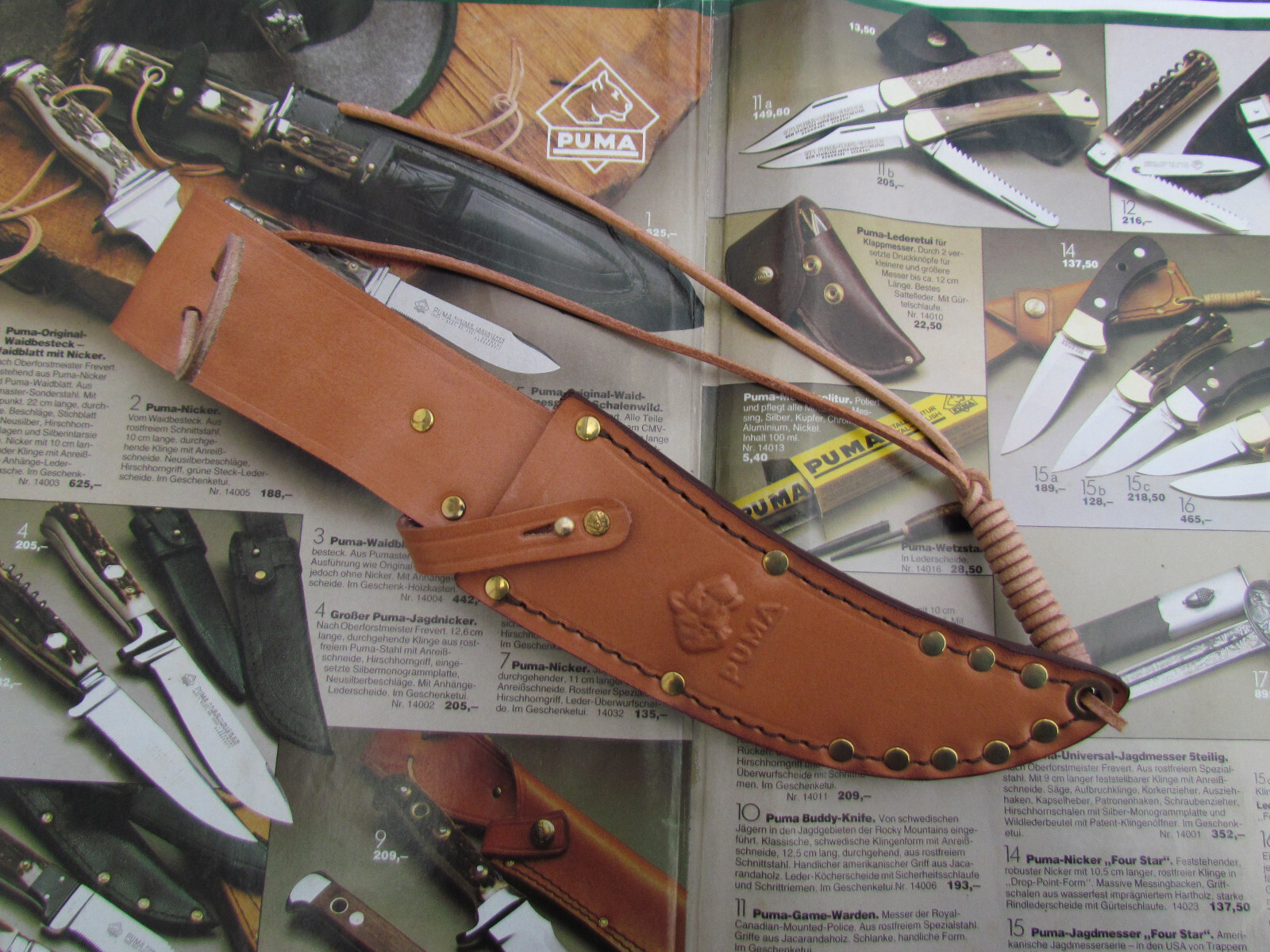 Puma Knife Sheath for Puma Knife Skinner 6393 Model Pre 1964 Solingen Germany