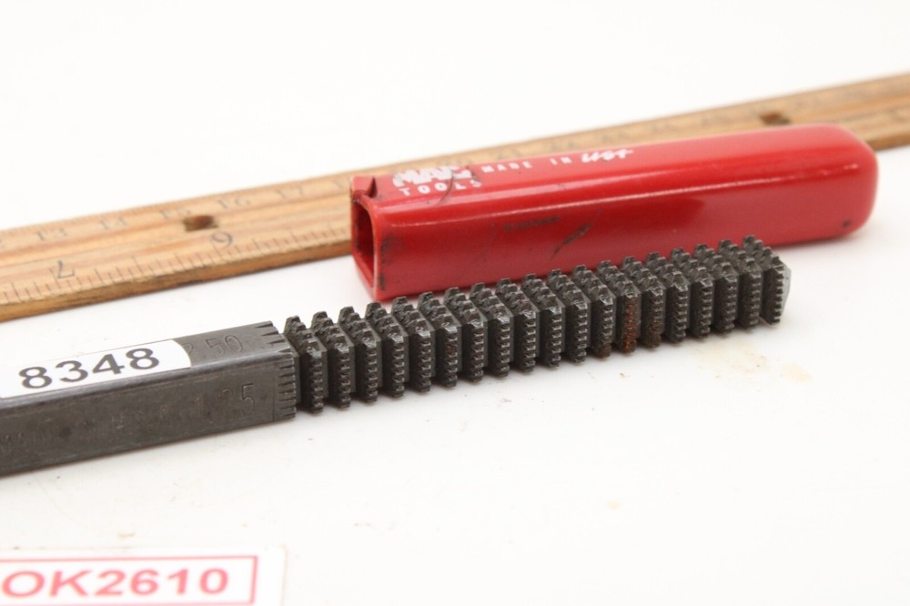 Mac Tools TRM8 Metric Thread Restoring File Red Rubber Handle USA