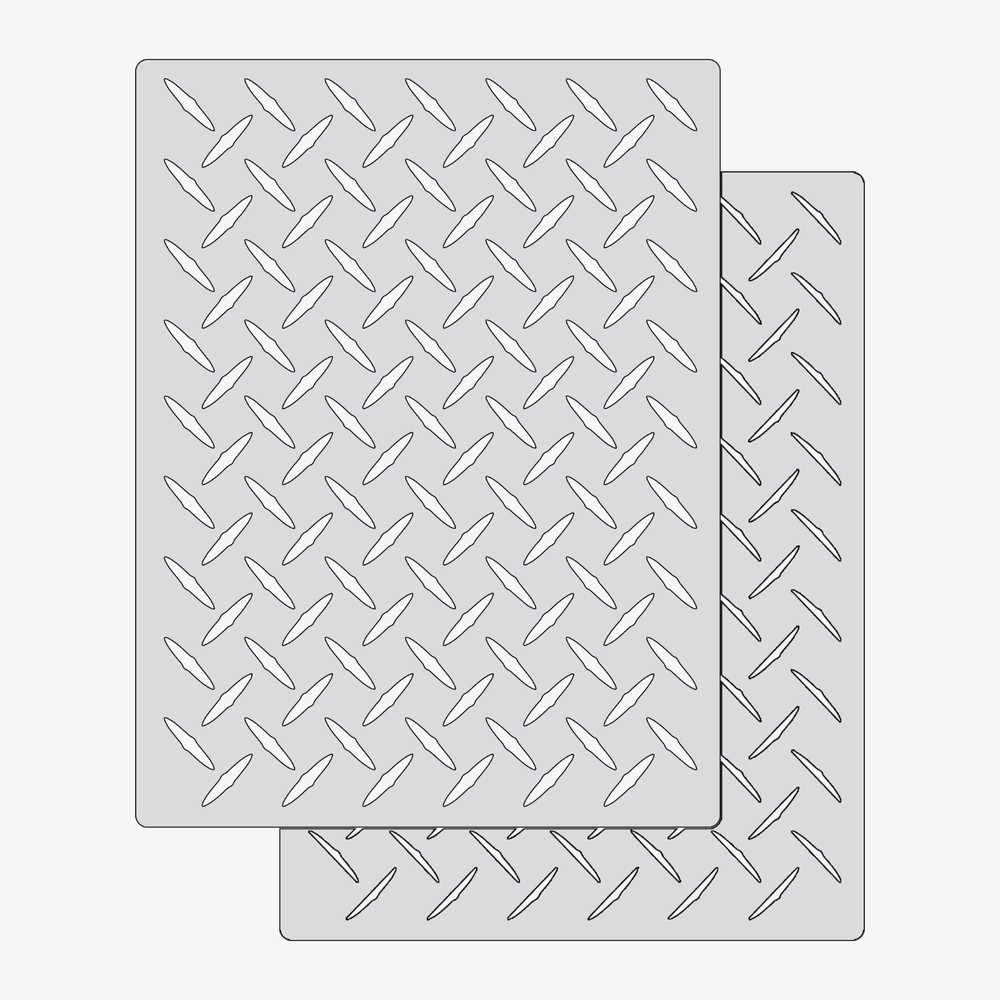 Diamond Plate #1 - Reusable Airbrush Stencil Template