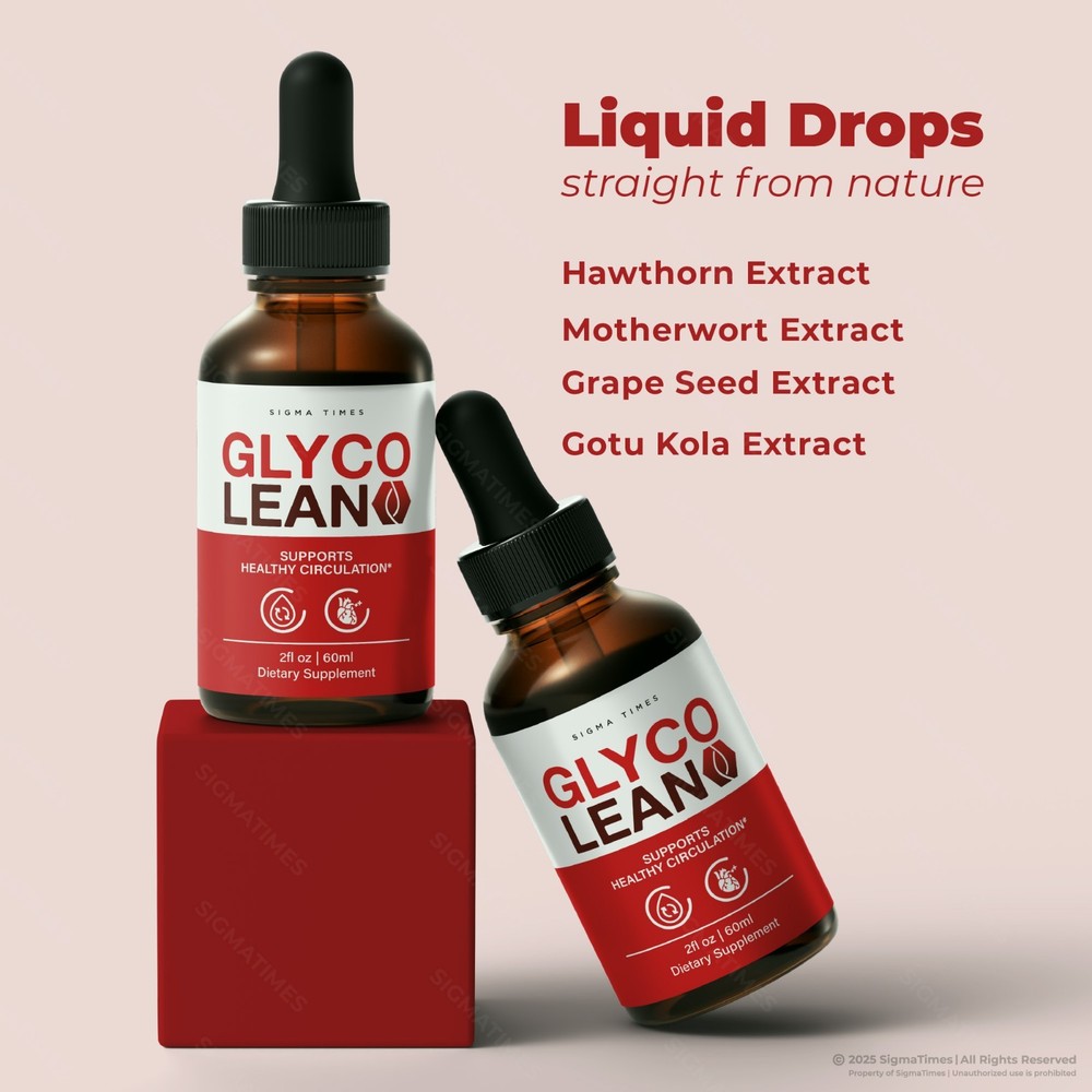 Glyco Lean Drops, Blood Support Supplement, GlycoLean Liquid Formula - 2 Pack