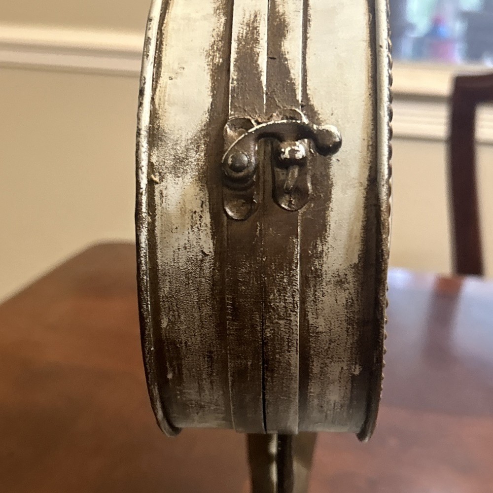 Vintage Style Metal Double Sided Fish Clock, Both Clocks Working