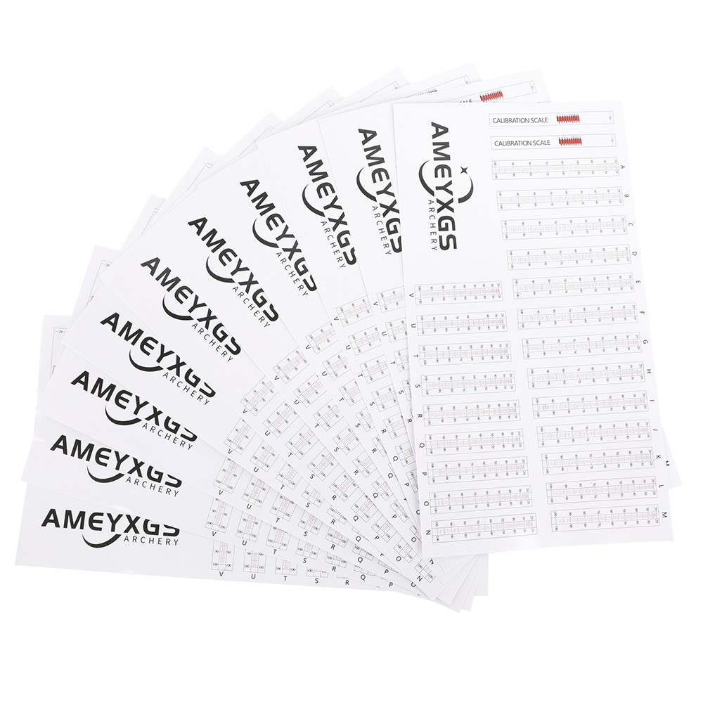 Archery 10X Extended Range Replacement Sight Tape Practice Yardage Tapes Target