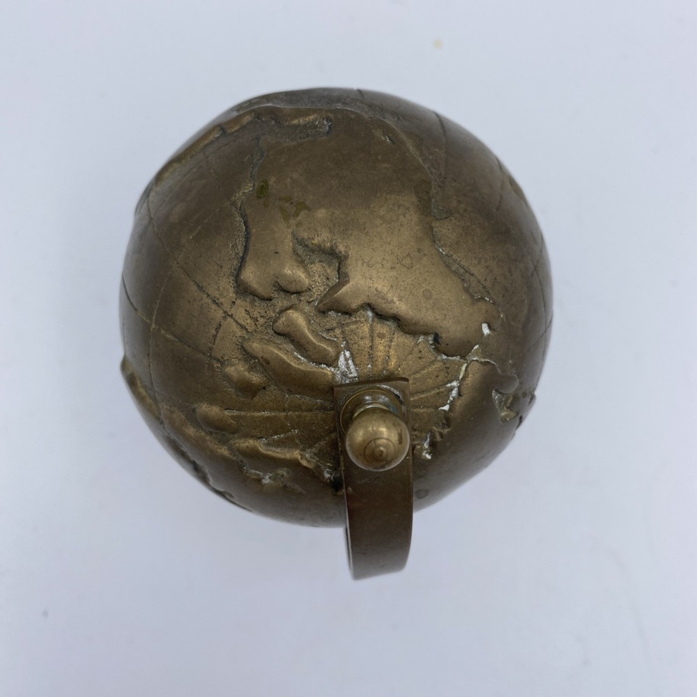 Vtg Jack Housman Brass Desk Size Globe
