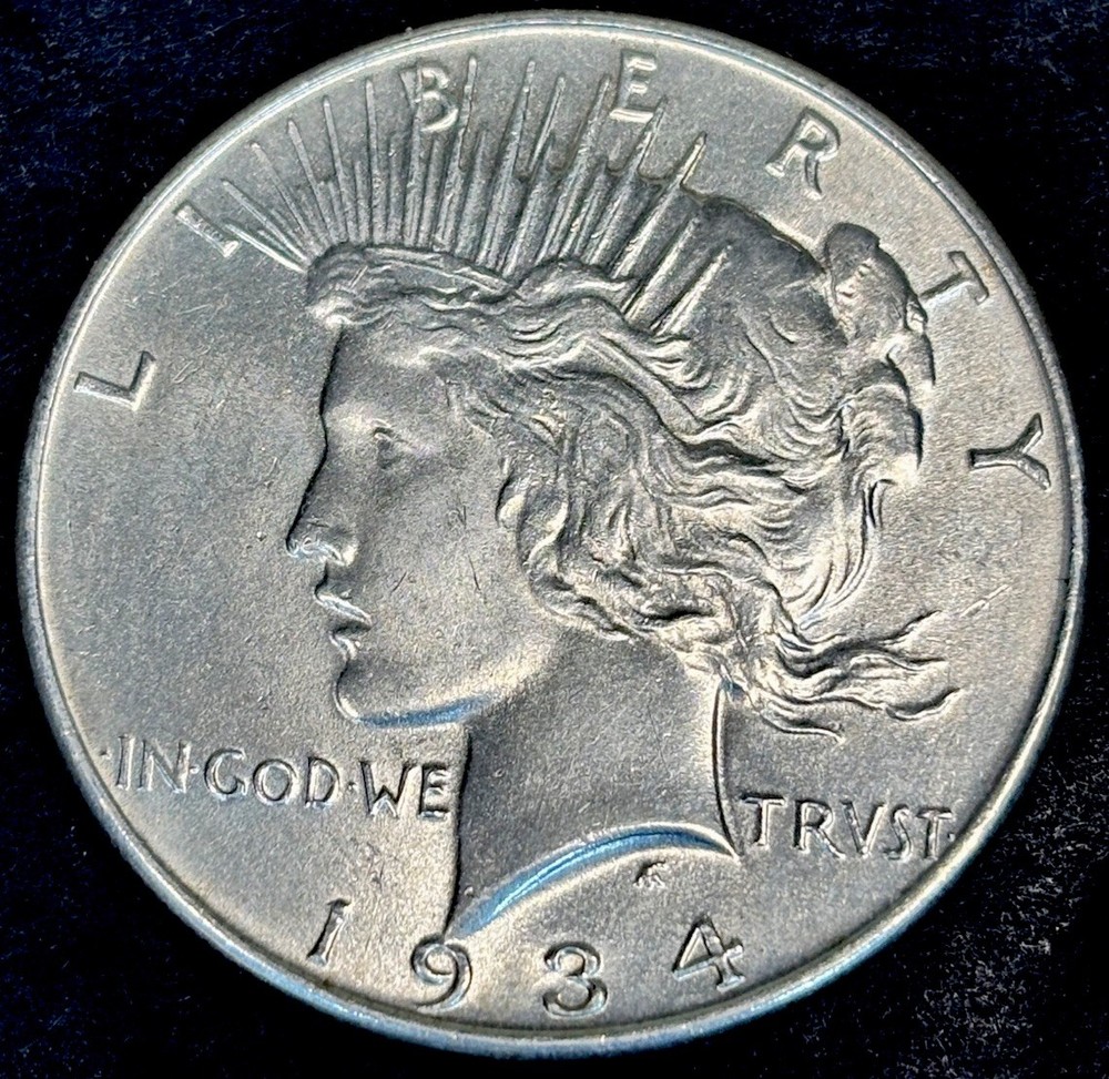 1934 PEACE DOLLAR INCREDIBLE GEM QUALITY.
