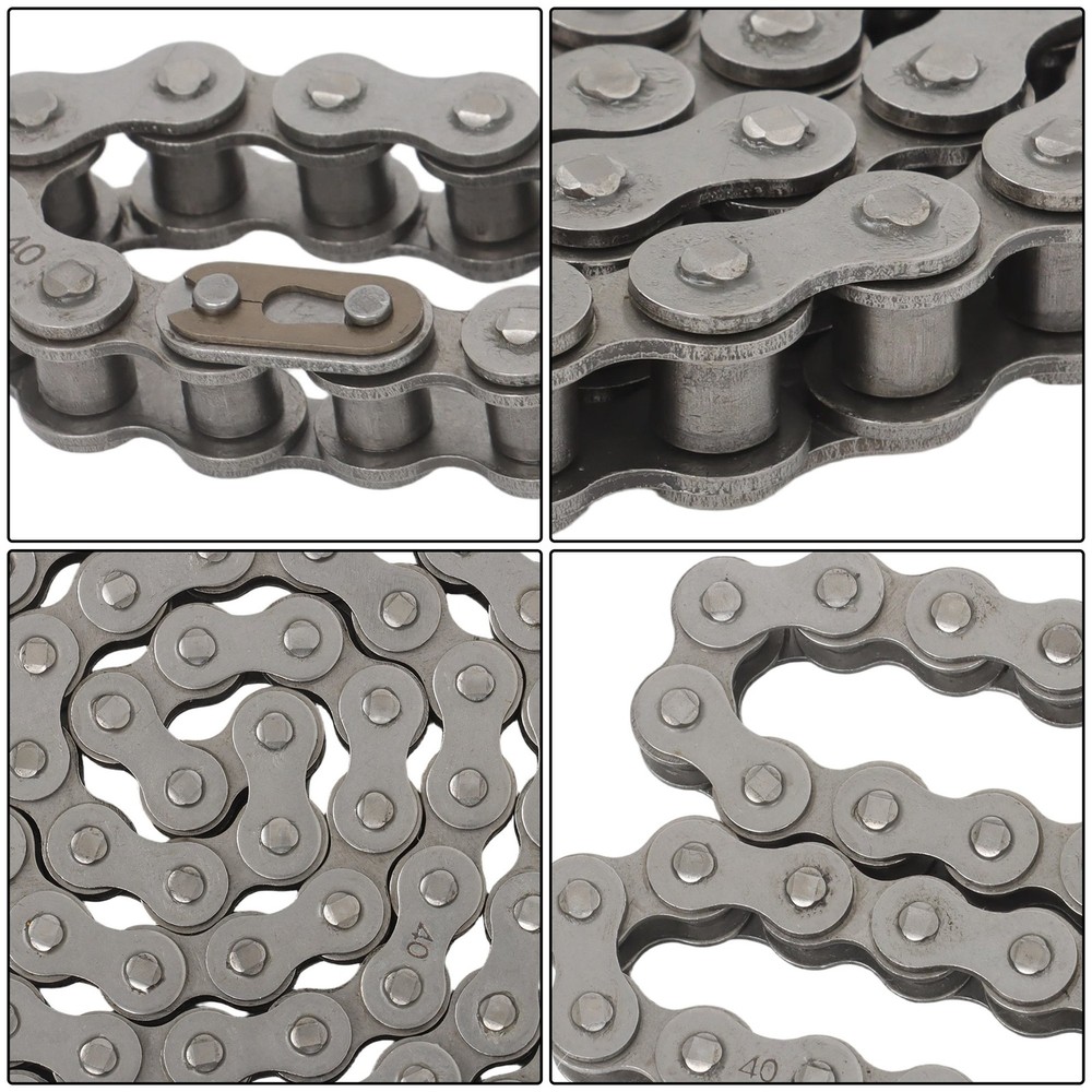  5 Feet #40 Roller Chain + 2 Connecting Links