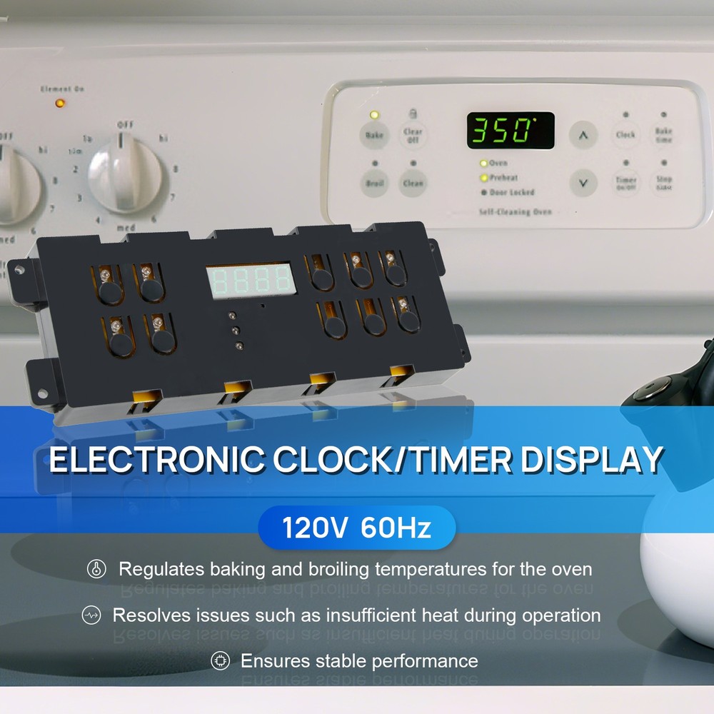 316557118 Oven Control Board Replace for Kenmore Range Clock Timer 316557108