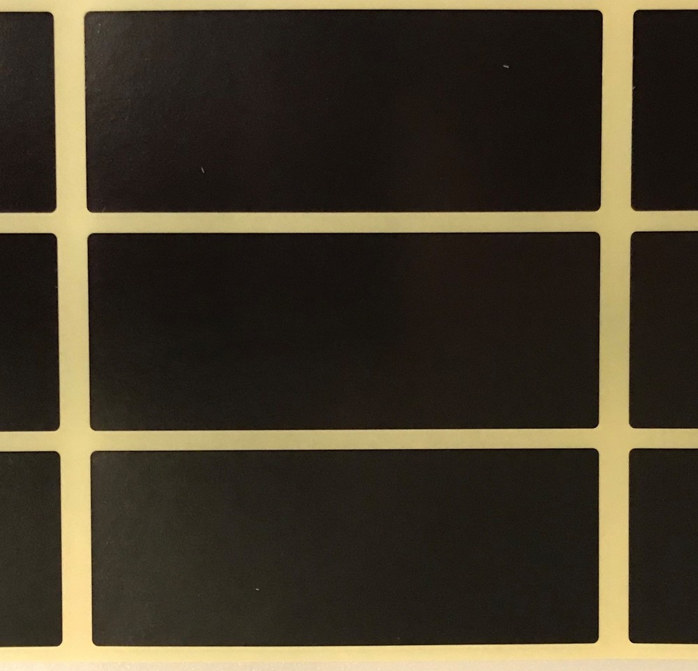 Large - Black 30 x 78mm Colour Code Rectangles / Folder / File / Stickers Labels