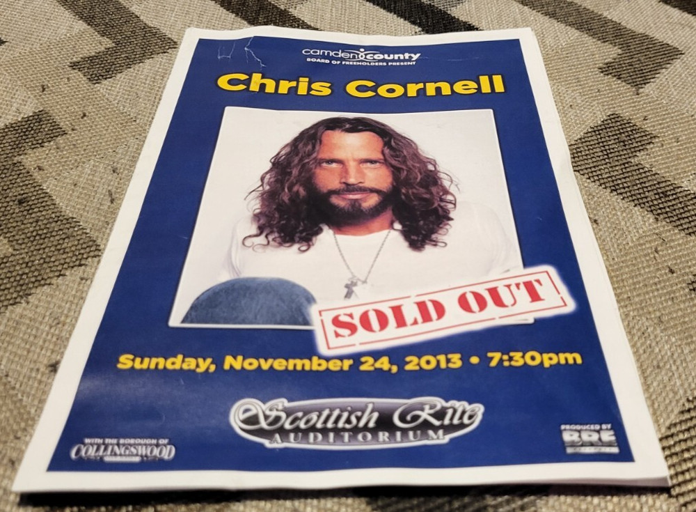 Chris Cornell - Playbill - 11/24/2013 - *small tear*