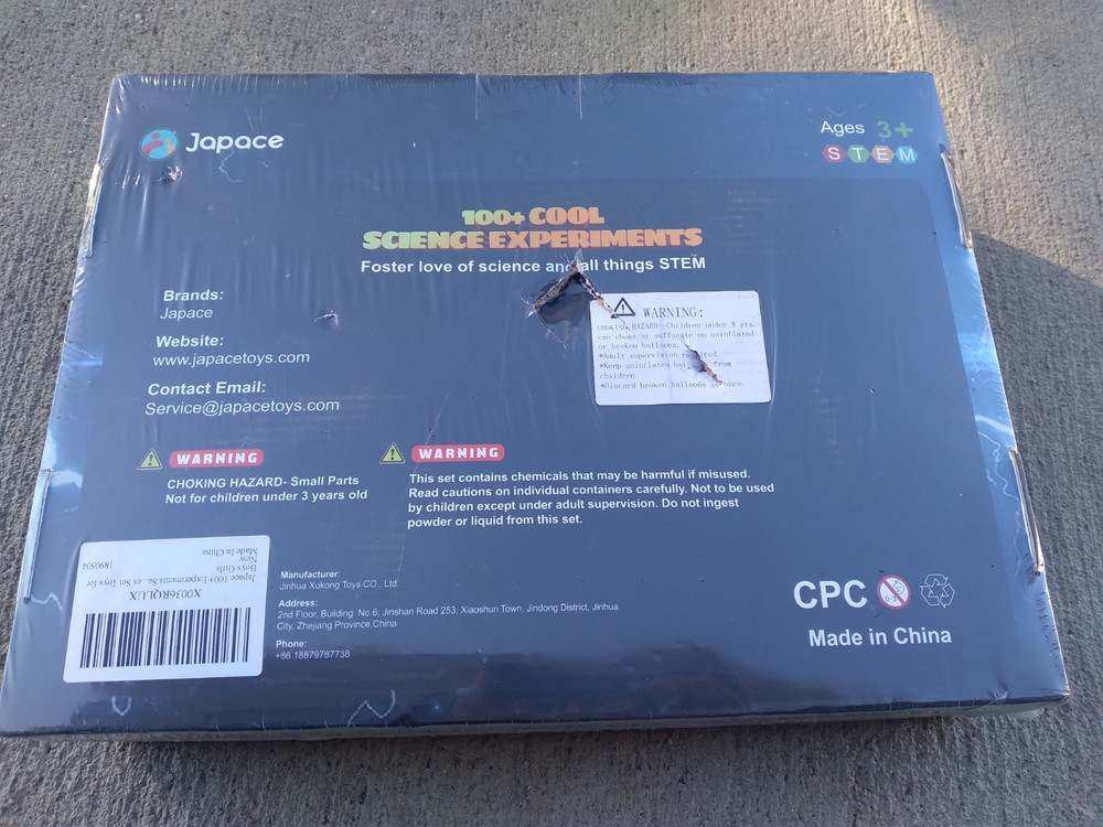 Japace Science Kit 100+ Experiments NEW Stem Ages 3-12