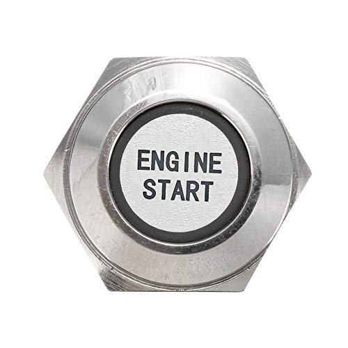 12V Car Vehicle LED Light Headlight Push Button Metal Toggle Switch 19mm Red