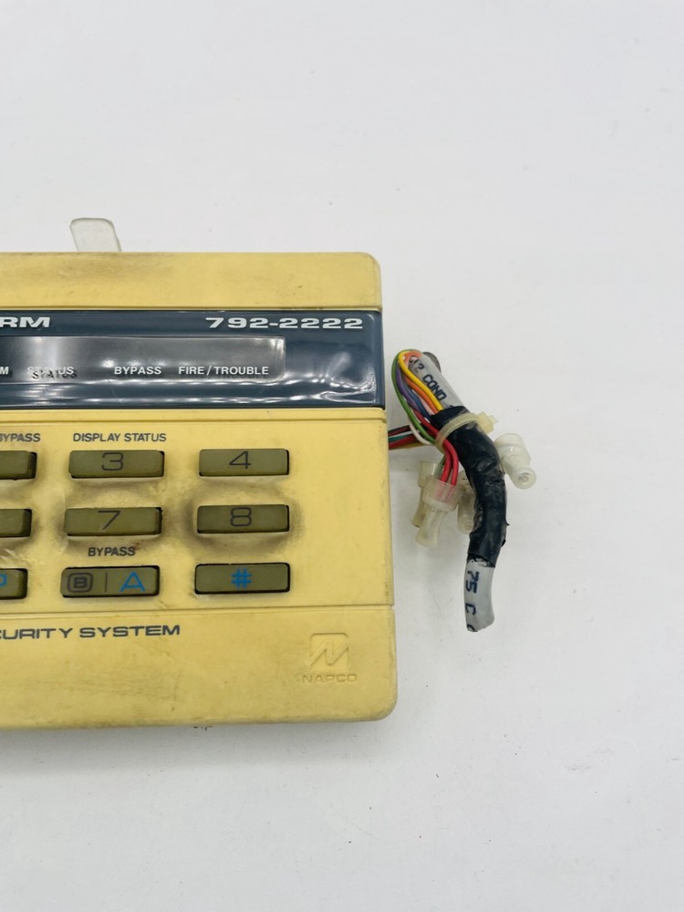 Napco Act Now Alarm Control Keypad Panel Yellow for Computerized Security System