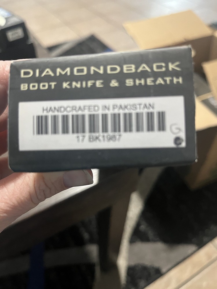 Diamondback Boot Knife And Sheath