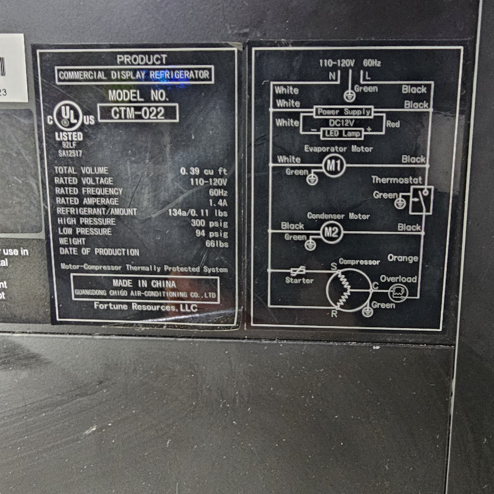 Monster Energy Mini Fridge Desktop Storage Countertop Display 11x11x22 Lit Door