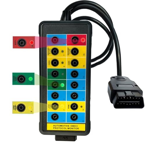 Professional OBD2 Breakout Box with LED Indicator, 16-Pin OBD2 Diagnostic Tool