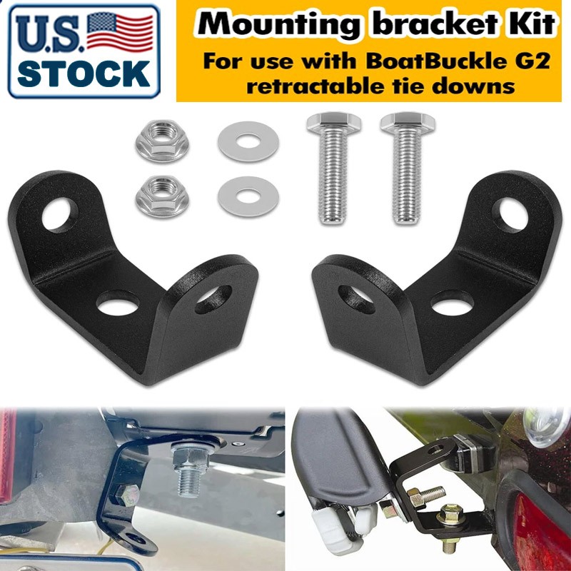 For BoatBuckle G2 Strap Mounting Bracket Kit for Boat Trailers 3-Sided Brackets