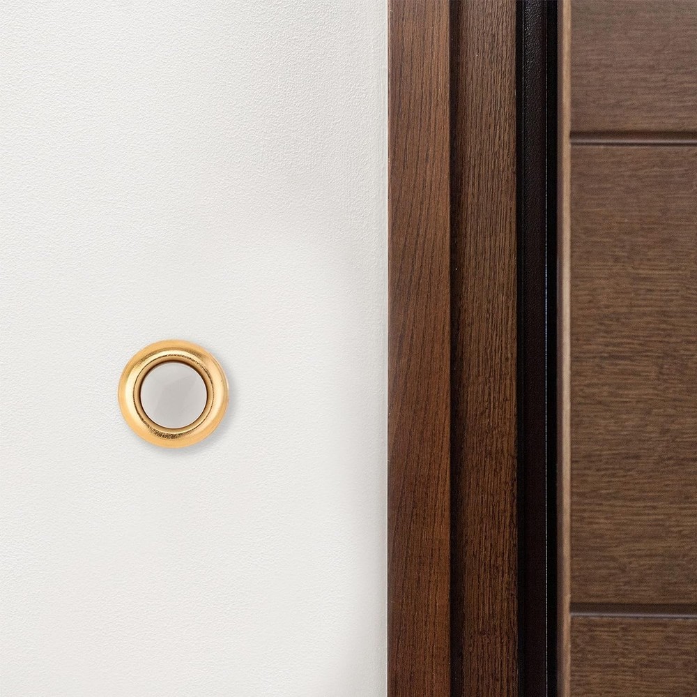 Versatile Brass Push Button for Doorbell - Wired Design, Perfect for Any Setting