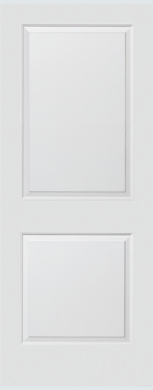 Carrara 2 Square Raised Panel Solid Core Molded Interior Doors - Slabs & Prehung