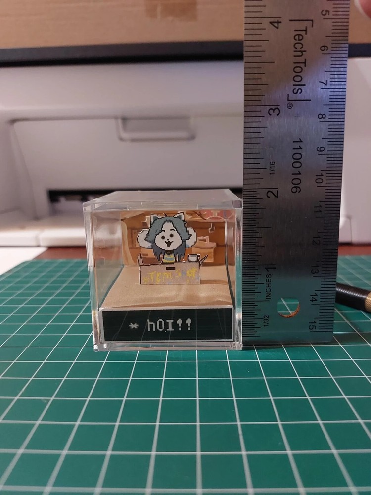 Undertale Mini 3D Diorama Cube (Temmie/Tem Shop/hOI) 2x2