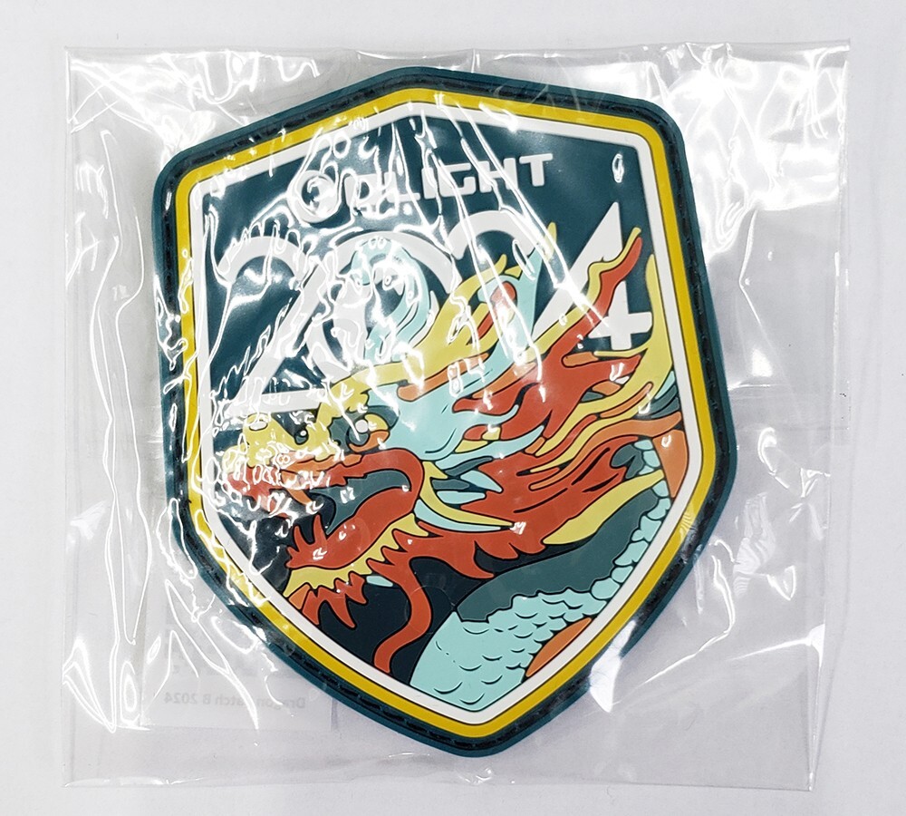 Olight 2024 Dragon Patch Swags, 3.50" x 2.75", 2 Patches