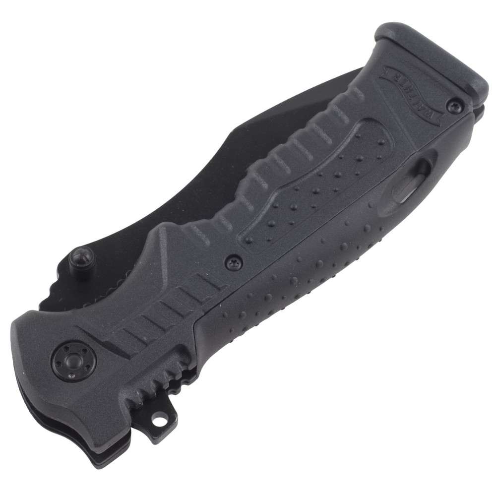 Walther P99 Black Linerlock Pocket Knife 3 Changeable Handle Backs