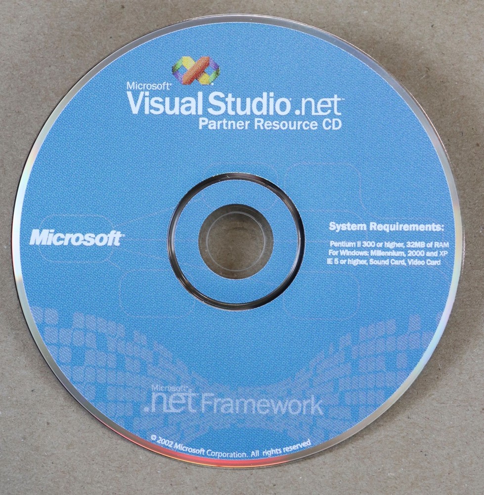 Microsoft Visual Studio.net Partner Resource CD Disc Only