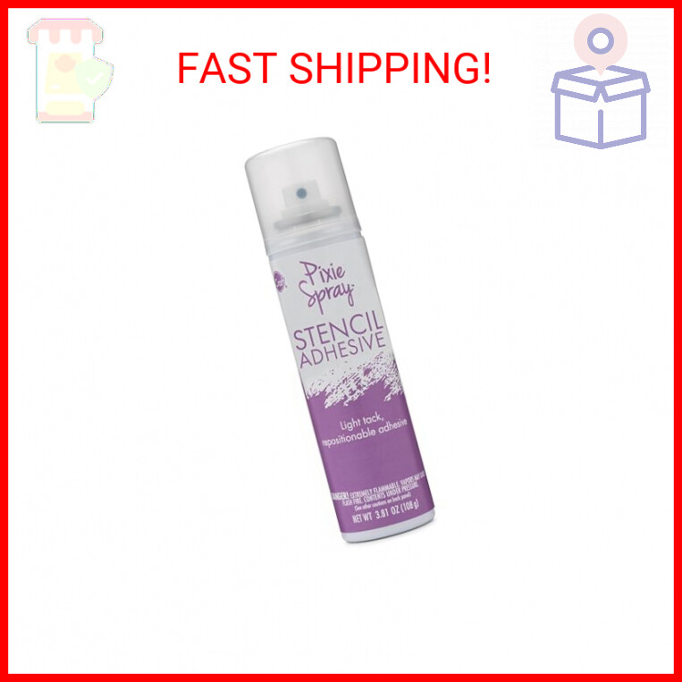 iCraft Pixie Spray Stencil Adhesive, Repositionable, Low Tack, 3.81 Ounces