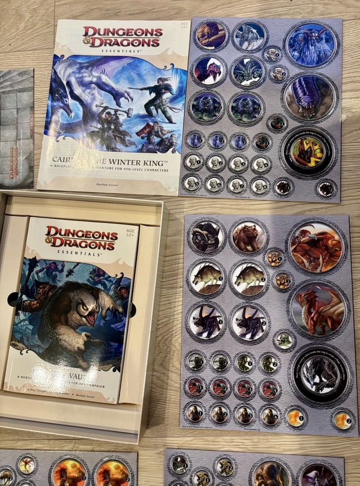 Dungeons & Dragons 4e: Monster Vault Box Set Complete Unpunched 4th Essentials