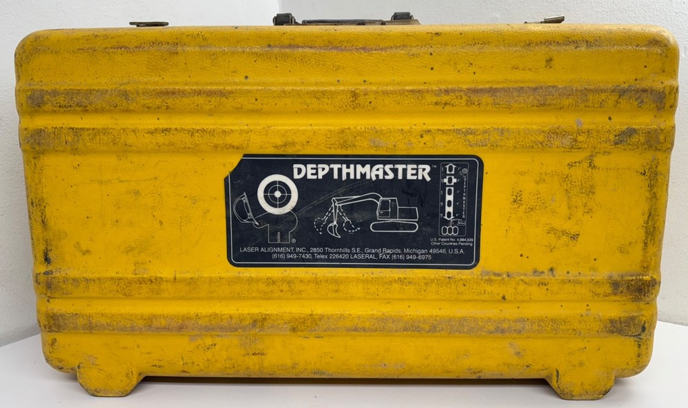 Laser Alignment Depthmaster ASSY 40500-01 Yellow Case Receiver UNTESTED READ