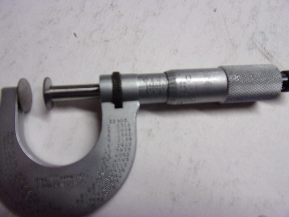 STARRETT #256 Disc Micrometer 0-1". .001" used