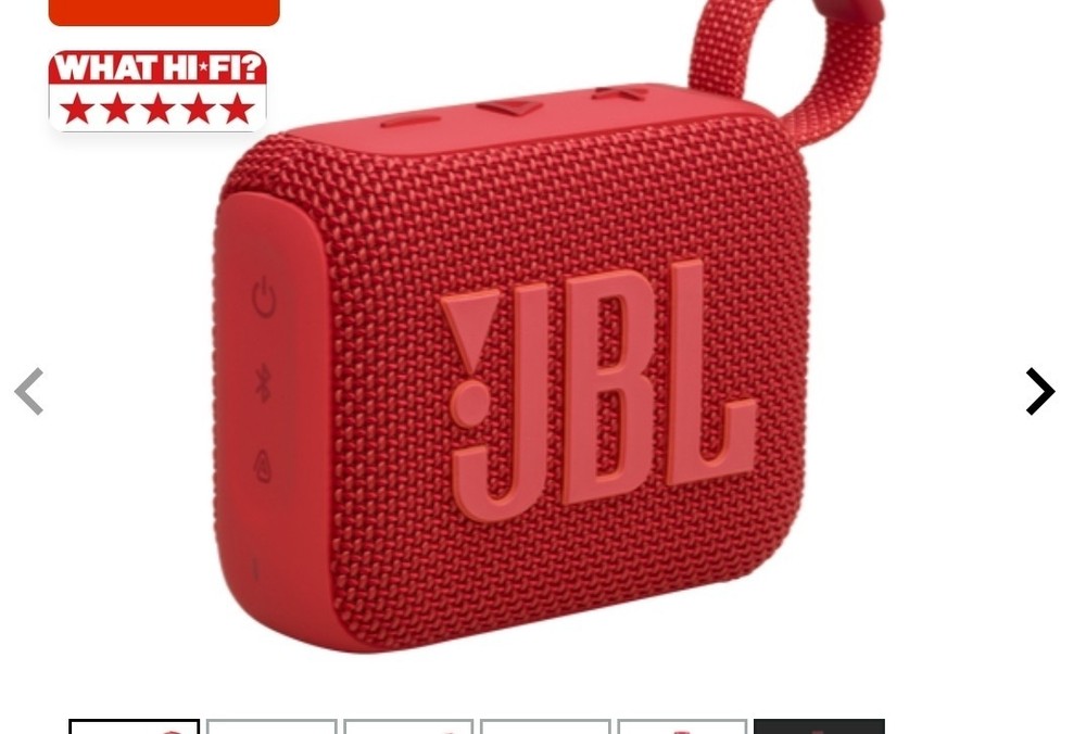 JBL - Go 4 Portable Bluetooth Speaker - Red - New In Box