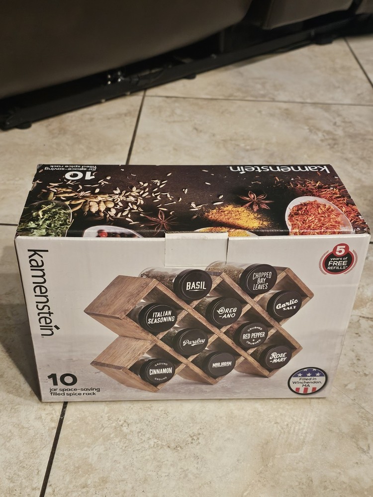 Kammenstien 10 Jar Space Saving Spice Rack