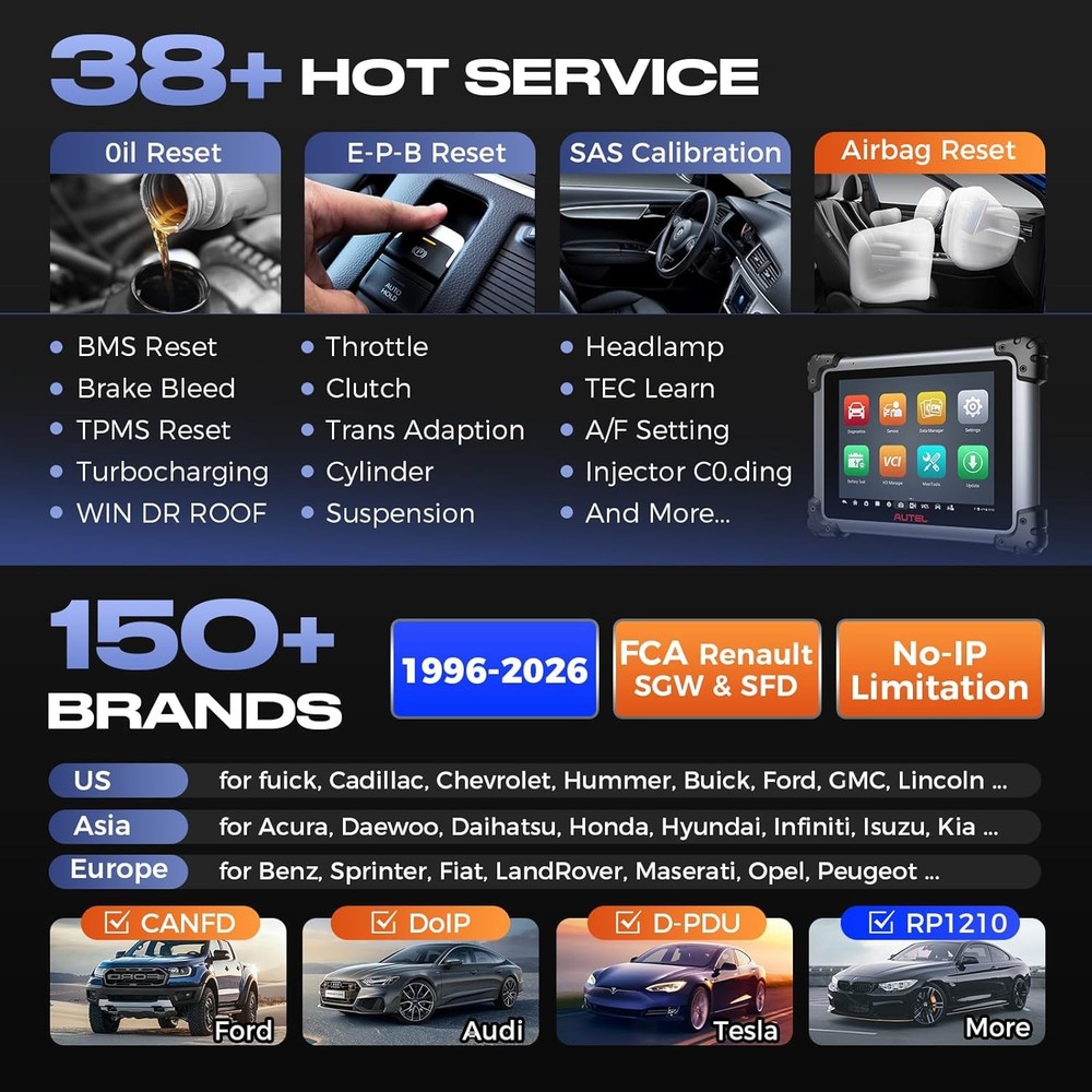 Autel Scanner MaxiSys Elite 2 PRO, 2026 Elite II PRO Programming 2-Year Update