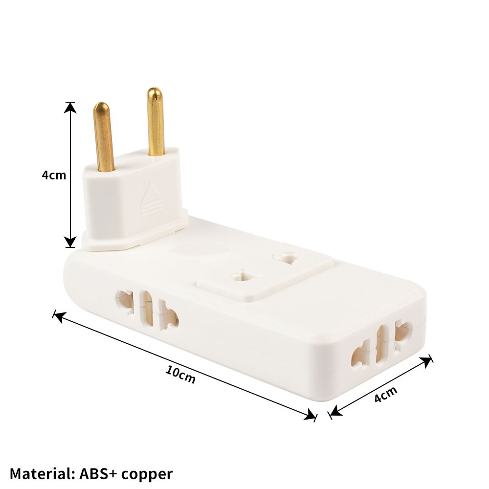 4 in 1 EU Plug Electrical Socket 180 Degree RDYation Plug Adapter Extension PrTL