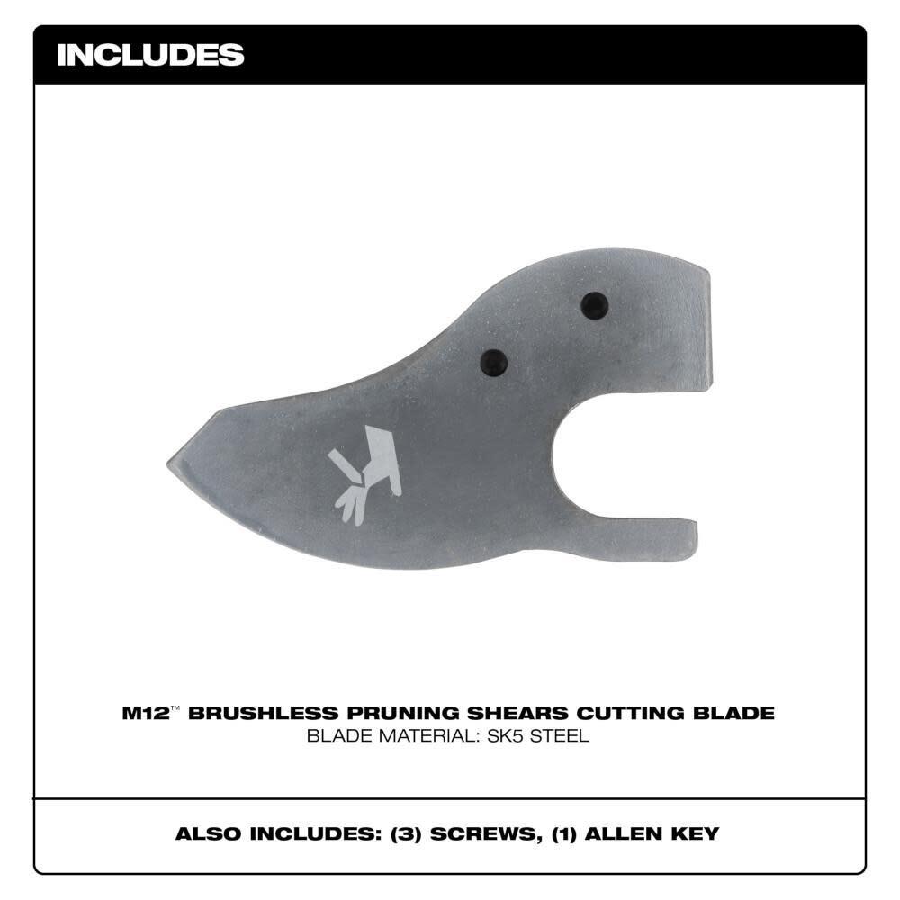Milwaukee M12 Pruning Shears Replacement Blade