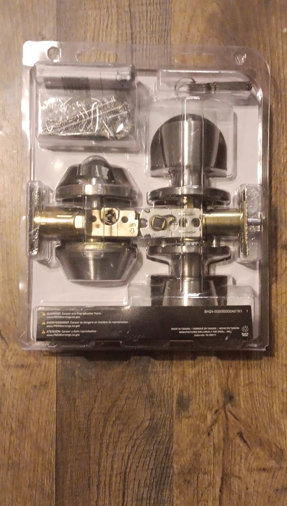 ProSource Combination Entry Lockset Satin Silver Keyed Easy Install Metal