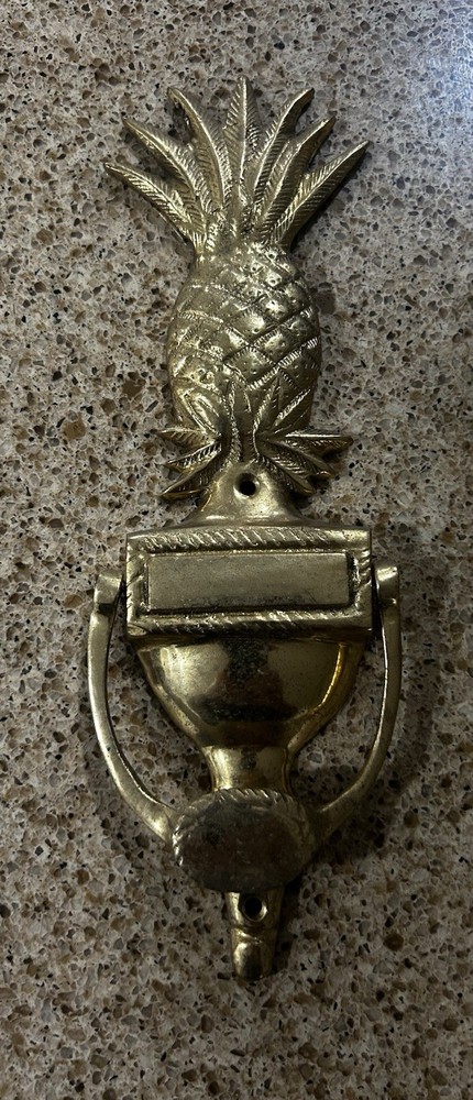 BRASS PINEAPPLE DOOR KNOCKER