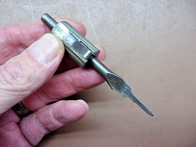 Four (4) Vintage Hex Head Nut Driver Bits Plus Drill w/Countersink Depth Gauge
