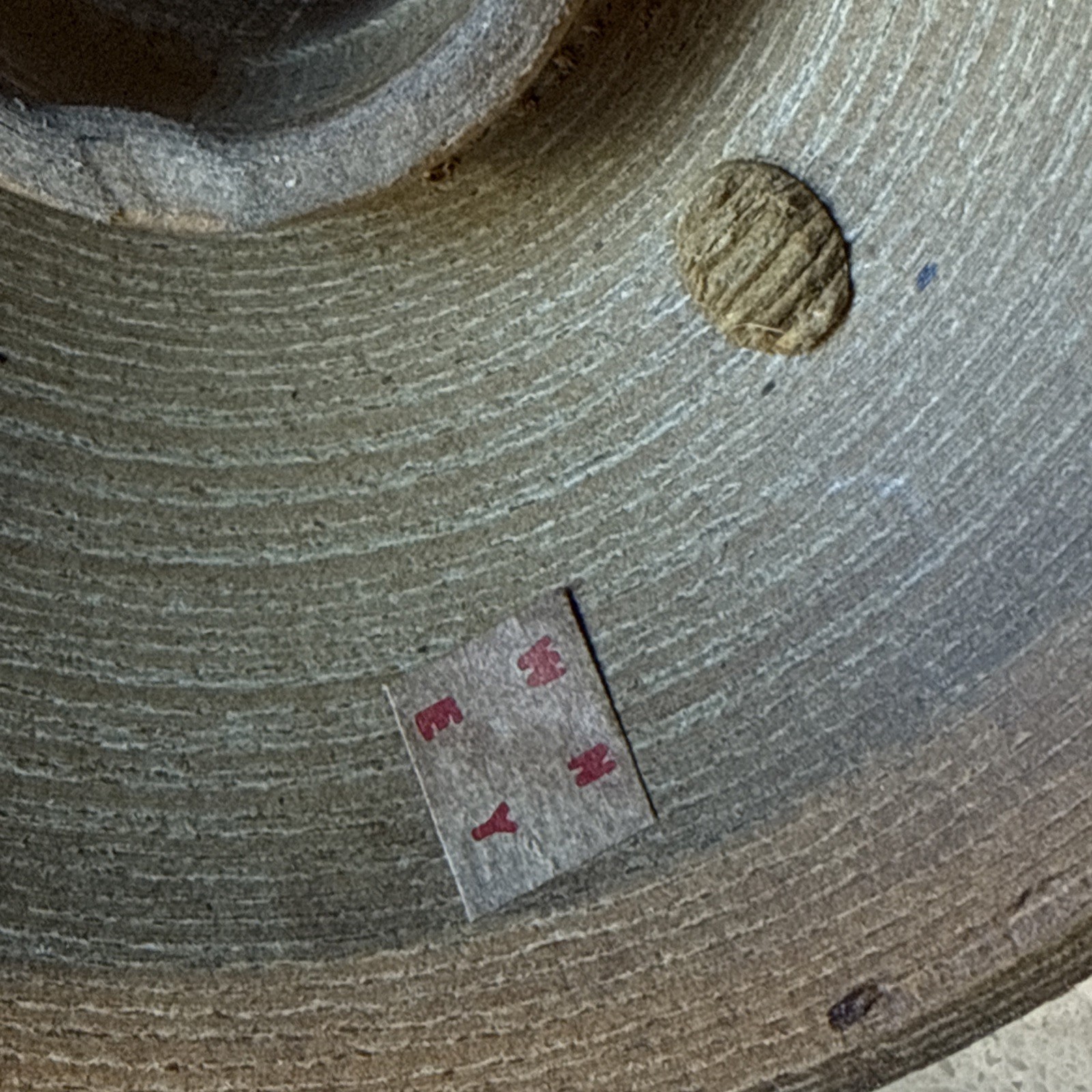 Vintage American Thread Company Partial Wooden Spool Huron 4 Cord Cotton Thread