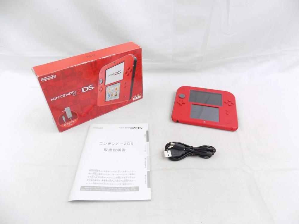 Boxed Like New Nintendo 2DS (Black / Red) Handheld JPN NTSC-J Console