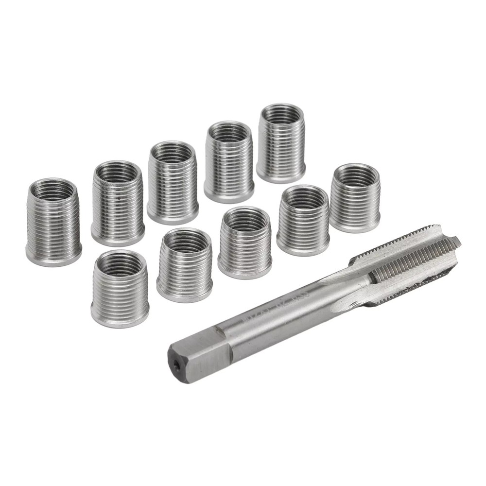 1Set Spark Plug Thread Repair Tool Accessories with M10x1.0 Thread Inserts