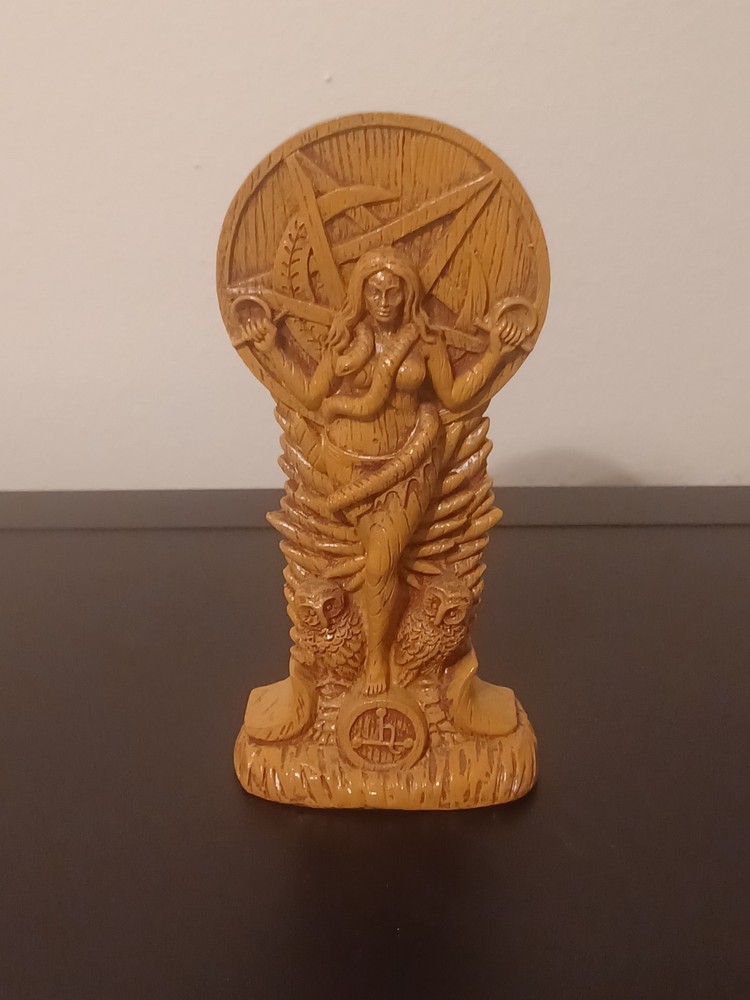 Resin Lilith Statue Pagan Goddess Altar