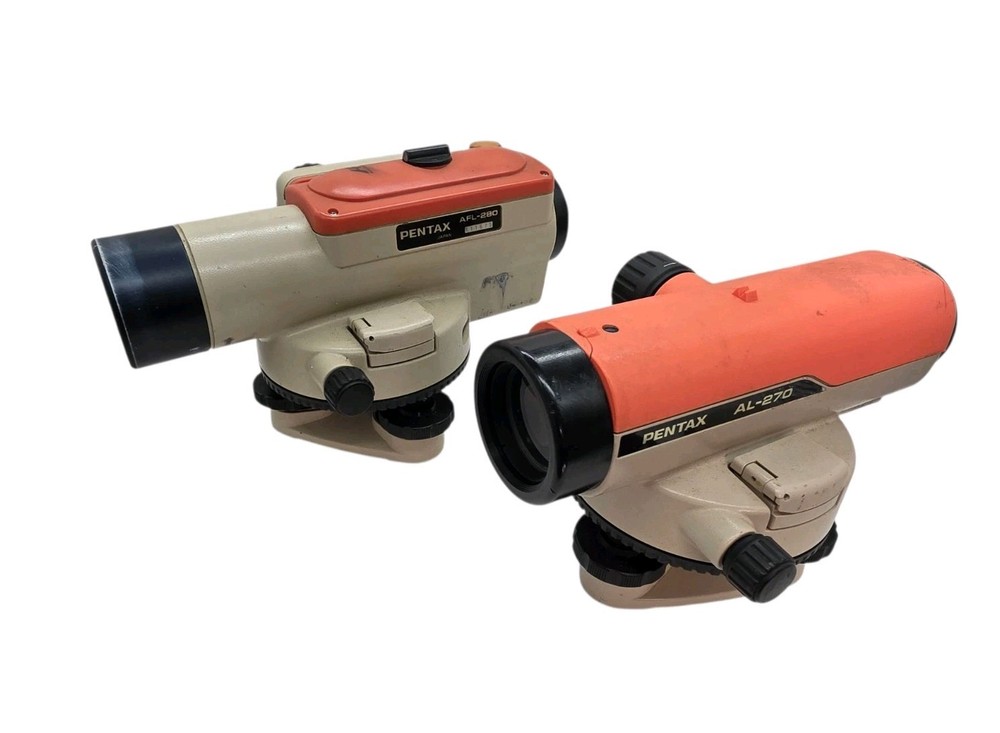 Pentax AL-270 & AFL-280 Automatic Level Surveying Transit Tools BUNDLE UNTESTED