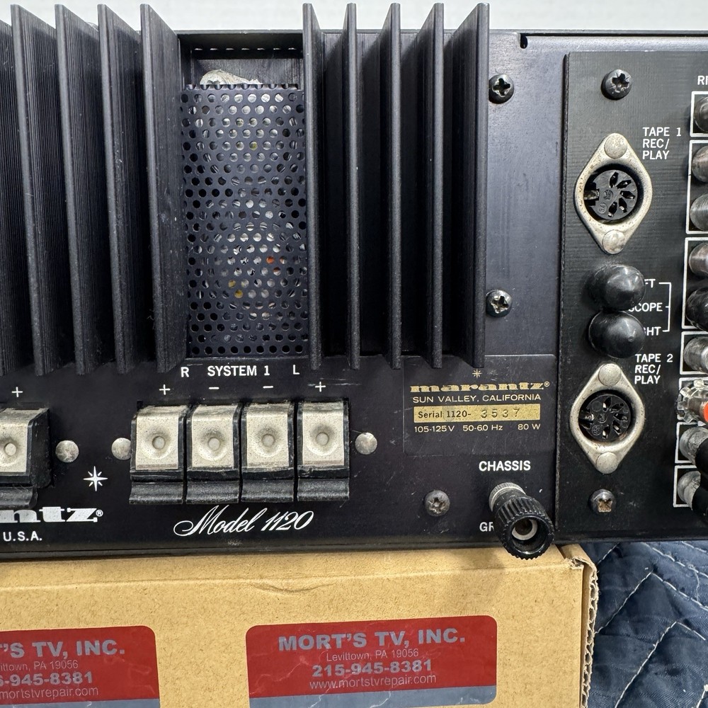 MARANTZ 1120 CONSOLE STEREO AMPLIFIER - SERVICED - CLEANED - TESTED